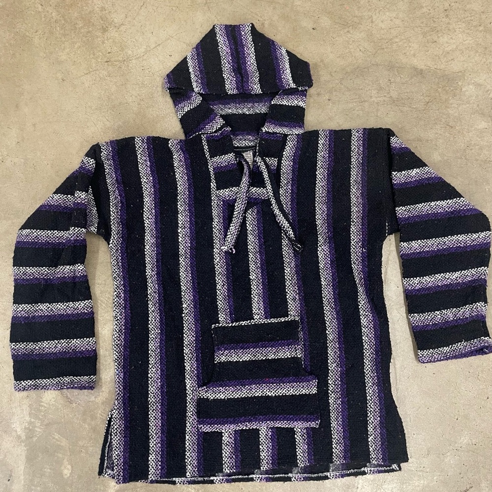 Striped Hooded Baja Hoodie